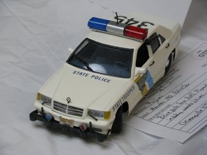 Mercedes-Benz 190 New Jersey State Police Fujimi Model Car
