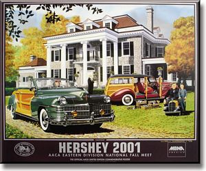2001 AACA Eastern Division National Fall Meet (Hershey) Poster - 1946 Chrysler Town and Country