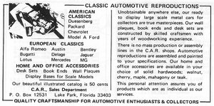 Classic Automotive Reproductions