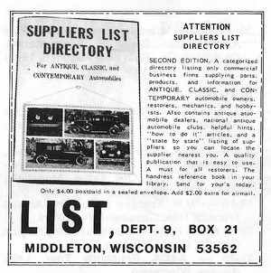 Suppliers List Directory