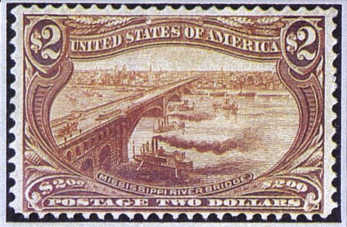 Mississippi River Bridge/Eads Bridge Stamp