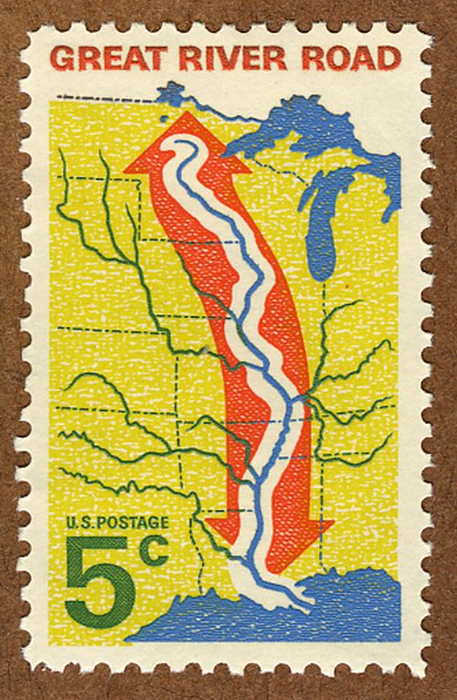 Great River Road Stamp
