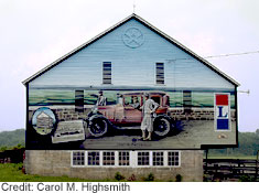 Automobile Barn Mural