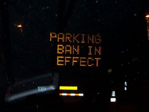 Parking Ban Sign
