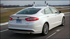 Driverless Ford Fusion