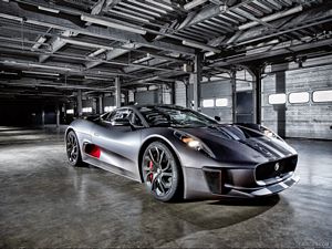 The Jaguar C-X75 which will feature in Spectre