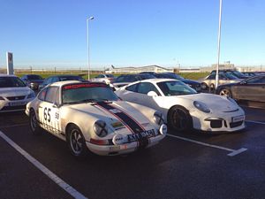 New and old 911s - 964 and GT3.  Didn't get to drive these unfortunately