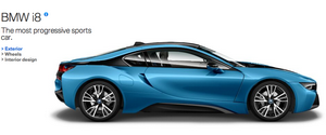 BMW i8 in Protonic Blue