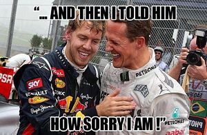 Vettel and Schumacher sorry