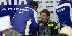 Valentino Rossi tests the 2013 Yamaha YZR-M1