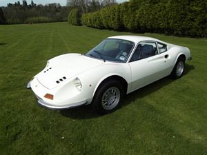 white Dino Ferrari