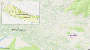 Chandibhanjyang, Nepal map