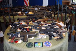 Firearms seized during Operation Fury Road
