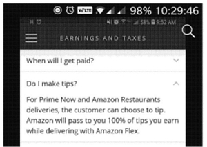 Amazon Driver Tips