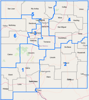 New Mexico State Transportation Commission Districts