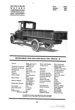 Bethlehem Model D Truck