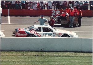 1988 Brett Bodine Car at the 1988 Champion Spark Plug 400