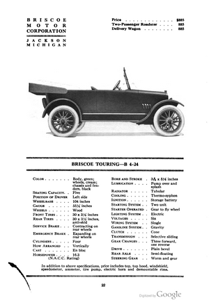 Briscoe Touring B 4-24