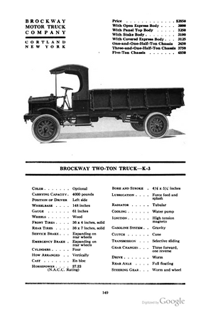 Brockway Two-Ton Truck K3
