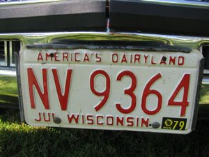 1979 Wisconsin License Plate
