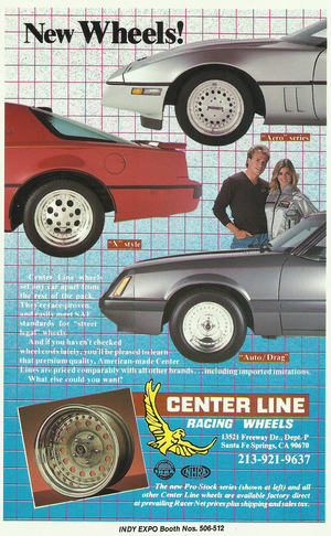 1986 Center Line Wheels Ad