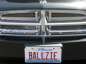 Dodge Charger BALLZIE License Plate