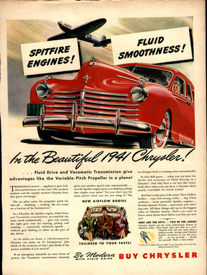 1941 Chrysler Advertisement