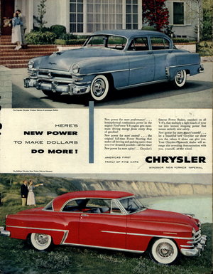 1953 Chrysler Advertisement
