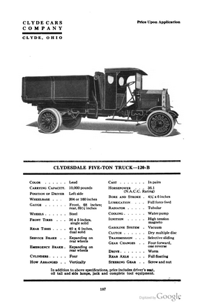 Clydesdale Five-Ton Truck 120-B