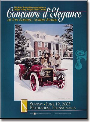 2005 Concours d'Elegance of the Eastern United States Poster - 1907 American Underslung