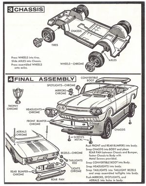 Chevrolet Corvair AMT Jr. Series Model Kit Instructions