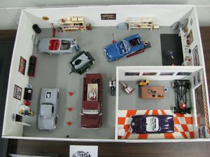 Ccorvette C1 Shop Diorama