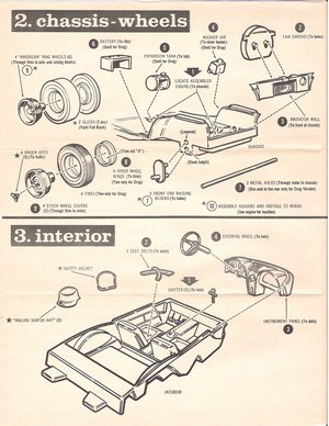 1967 Chevrolet Corvette Fast-Back AMT Model Kit Instructions