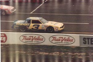 1985 Dale Earnhardt Chevrolet Monte Carlo at the 1985 Champion Spark Plug 400