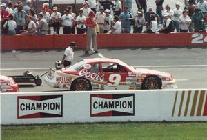 1987 Bill Elliott Car at the 1987 Champion Spark Plug 400