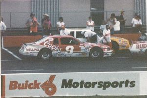 1985 Bill Elliott Car at the 1985 Champion Spark Plug 400