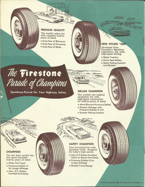 Firestone 1960 Tires, Tubes and Rims for Antique Cars