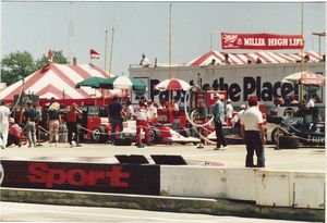 Emerson Fittipaldi Car at the 1986 Miller American 200