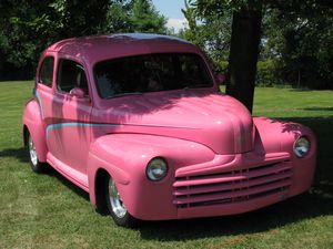 Pink Ford Hot Rod