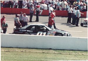 1988 Mickey Gibbs Car at the 1988 Champion Spark Plug 400