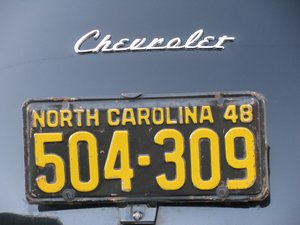 1948 North Carolina License Plate