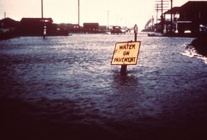 Water on Pavement Sign