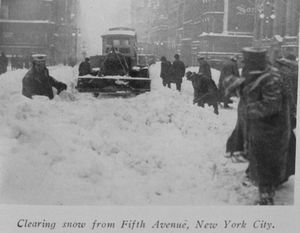 Fifth Avenue Snow Removal 1926
