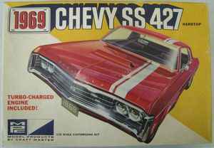 MPC 1969 Chevy SS 427 Impala Model Kit Box Art
