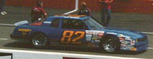 1987 Rick Jeffrey Car at the 1987 Champion Spark Plug 400