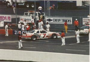 1987 Alan Kulwicki Car at the 1987 Champion Spark Plug 400