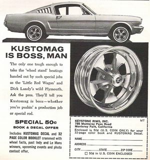 Keystone Rims Kustomag Ford Mustang Advertisement