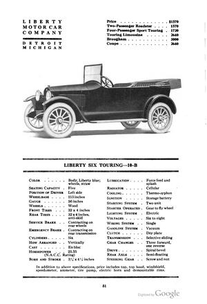 Liberty Six Touring 10-B