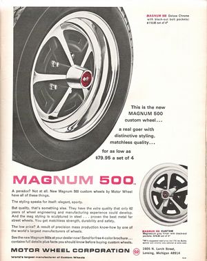 Magnum 500 Wheels Advertisement
