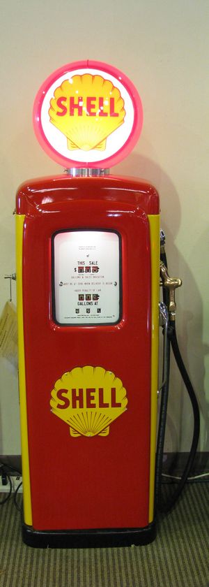 1950's Shell Martin-Swartz Gas Pump